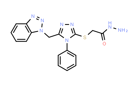 2-{[5-(1H-1,2,3-Benzotriazol-1-ylmethyl)-4-phenyl-4H-1,2,4-triazol-3-yl]thio}acetohydrazide