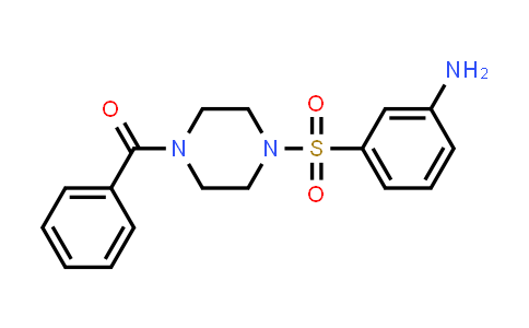 {3-[(4-Benzoylpiperazin-1-yl)sulfonyl]phenyl}amine