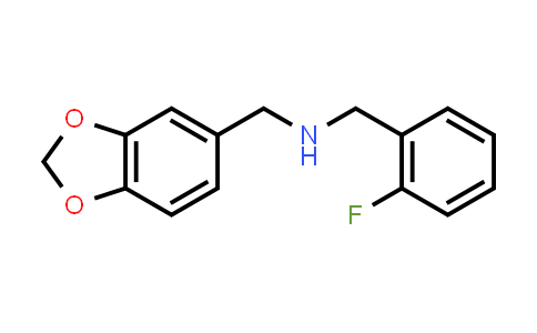 Benzo[1,3]Dioxol-5-Ylmethyl-(2-Fluoro-Benzyl)-Amine