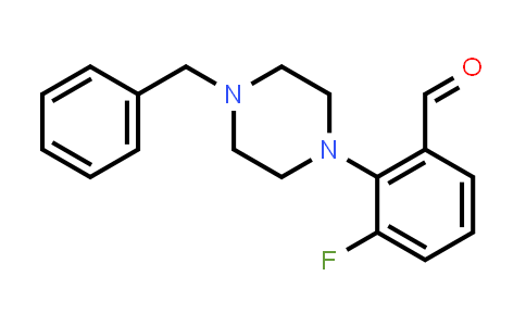 2-(4-Benzyl-1-piperazinyl)-3-fluorobenzaldehyde