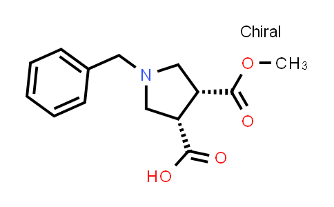 cis-1-Benzyl-4-(methoxycarbonyl)pyrrolidine-3-carboxylic acid