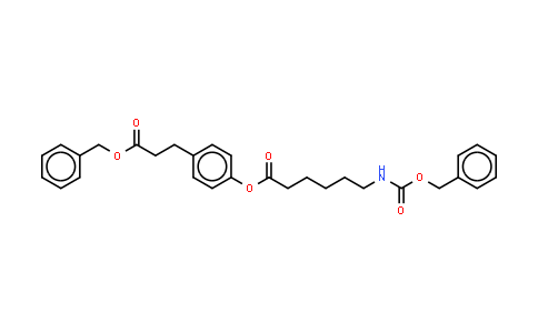 Benzyl 3-(4-(N-benzyloxycarbonxyl-6-aminocaproyloxy)phenyl)propionate