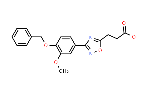 3-{3-[4-(Benzyloxy)-3-methoxyphenyl]-1,2,4-oxadiazol-5-yl}propanoic acid