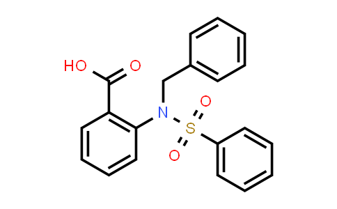 2-[Benzyl(phenylsulfonyl)amino]benzoic acid