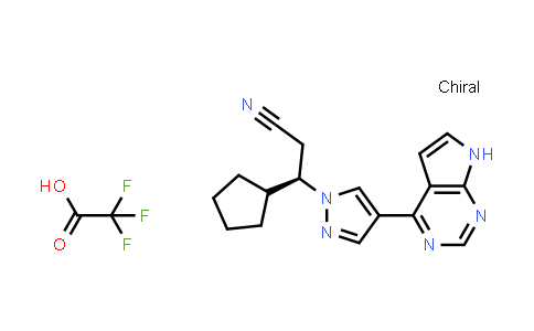 (betaR)-beta-Cyclopentyl-4-(7H-pyrrolo[2,3-d]pyrimidin-4-yl)-1H-pyrazole-1-propanenitrile 2,2,2-trifluoroacetate