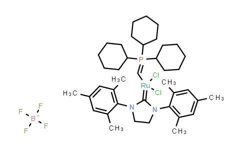 [1,3-Bis(2,4,6-trimethylphenyl)-2-imidazolidinylidene]dichloro[(tricyclohexylphosphoranylidene)methyl]ruthenium tetrafluoroborate