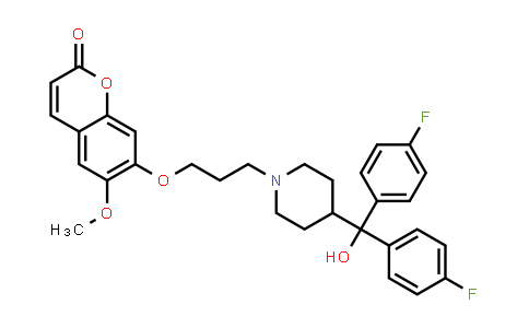 7-[3-[4-[Bis(4-Fluorophenyl)-Hydroxymethyl]Piperidin-1-Yl]Propoxy]-6-Methoxychromen-2-One