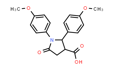 1,2-Bis(4-methoxyphenyl)-5-oxopyrrolidine-3-carboxylic acid