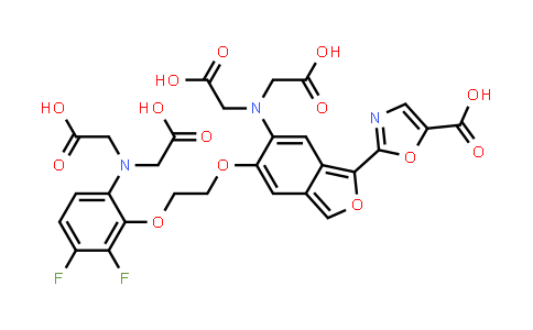 2-[6-(Bis(Carboxymethyl)Amino)-5-[2-[6-(Bis(Carboxymethyl)Amino)-2,3-Difluorophenoxy]Ethoxy]-2-Benzofuran-1-Yl]-1,3-Oxazole-5-Carboxylic Acid