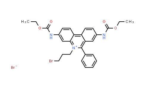 3,8-Bis(ethoxycarbonylamino)-5-(3-bromopropyl)-6-phenyl-phenanthridinium bromide