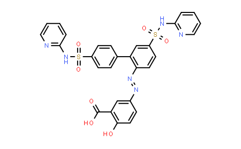 5-[2-[4′,5-Bis(Pyridin-2-ylsulfamoyl)biphenyl-2-yl]diazenyl]-2-hydroxybenzoic acid