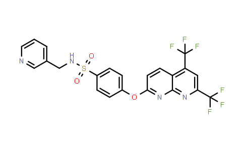 4-{[5,7-Bis(Trifluoromethyl)-1,8-Naphthyridin-2-Yl]Oxy}-N-(3-Pyridinylmethyl)Benzenesulfonamide