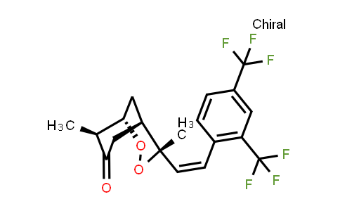 (1R,4S,5S,8R)-8-[(Z)-2-[2,4-Bis(Trifluoromethyl)Phenyl]Ethenyl]-4,8-Dimethyl-6,7-Dioxabicyclo[3.3.1]Nonan-3-One