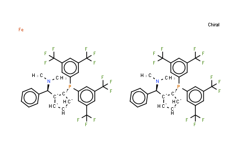 1-{Bis[3,5-Bis(Trifluoromethyl)Phenyl]Phosphino}-2-[(S)-(Dimethylamino)(Phenyl)Methyl]-1,2,3,4,5-Cyclopentanepentayl - Iron (2:1)