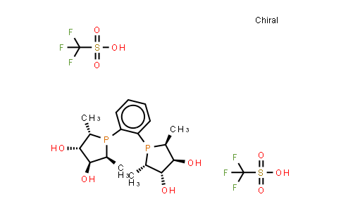 (+)-1,2-双[(2S,5S)-2,5-二甲基-(3S,4S)-3,4-二羟基磷]苯 双三氟甲磺酸盐
