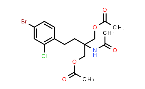 N-[1,1-Bis[(acetyloxy)methyl]-3-(4-bromo-2-chlorophenyl)propyl]acetamide