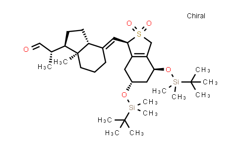 4-[[(4S,6R)-4,6-Bis[[(tert-butyl)dimethylsilyl]oxy]-1,3,4,5,6,7-hexahydro-2,2-dioxidobenzo[c]thien-1-yl]methylene]octahydro-a,7a-dimethyl-1H-indene-1-acetaldehyde