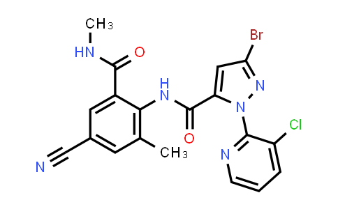 3-Bromo-1-(3-chloro-2-pyridinyl)-N-[4-cyano-2-methyl-6-[(methylamino)carbonyl]phenyl]-1H-pyrazole-5-carboxamide