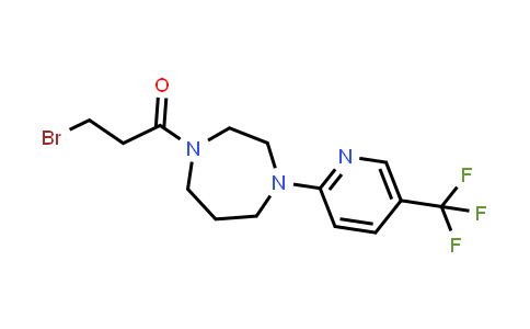 3-Bromo-1-{4-[5-(trifluoromethyl)-2-pyridinyl]-1,4-diazepan-1-yl}-1-propanone