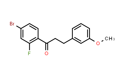 1-(4-Bromo-2-fluorophenyl)-3-(3-methoxyphenyl)-1-propanone