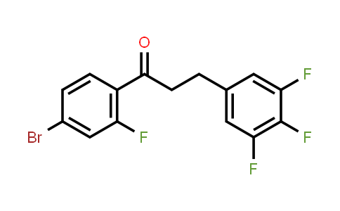 1-(4-Bromo-2-fluorophenyl)-3-(3,4,5-trifluorophenyl)-1-propanone