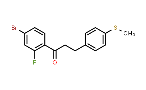 1-(4-Bromo-2-fluorophenyl)-3-[4-(methylsulfanyl)phenyl]-1-propanone
