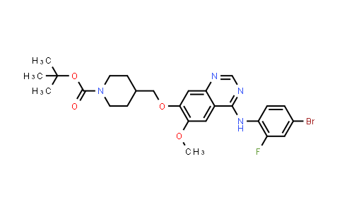 4-[[[4-[(4-Bromo-2-fluorophenyl)amino]-6-methoxy-7-quinazolinyl]oxy]methyl]-1-piperidinecarboxylic acid tert-butyl ester