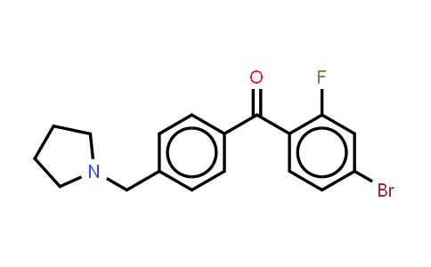 (4-Bromo-2-fluorophenyl)[4-(1-pyrrolidinylmethyl)phenyl]methanone