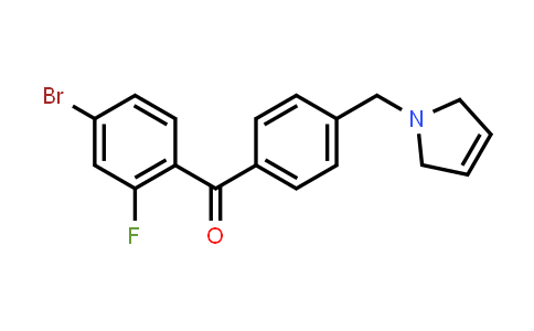 (4-Bromo-2-fluorophenyl)[4-(2,5-dihydro-1H-pyrrol-1-ylmethyl)phenyl]methanone