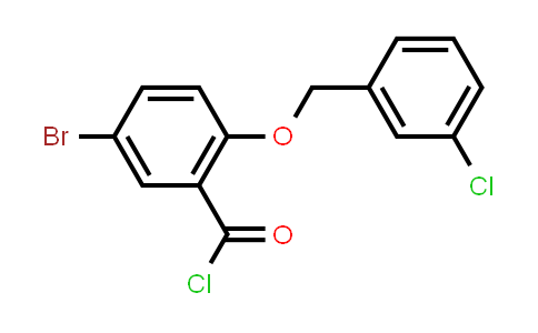 5-Bromo-2-[(3-chlorobenzyl)oxy]benzoyl chloride