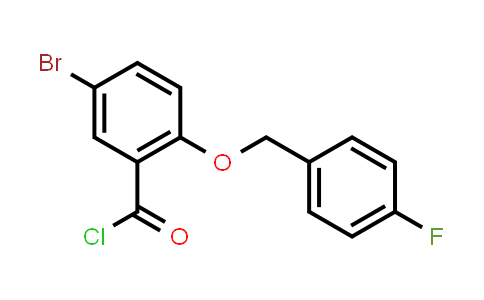 5-Bromo-2-[(4-fluorobenzyl)oxy]benzoyl chloride