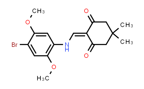 2-(((4-bromo-2,5-dimethoxyphenyl)amino)methylene)-5,5-dimethylcyclohexane-1,3-dione