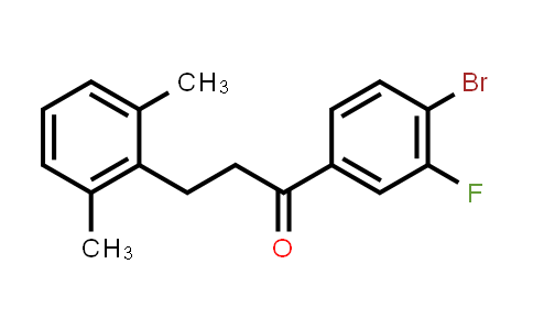 1-(4-Bromo-3-fluorophenyl)-3-(2,6-dimethylphenyl)-1-propanone