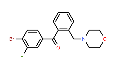 (4-Bromo-3-fluorophenyl)[2-(4-morpholinylmethyl)phenyl]methanone