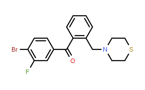 (4-Bromo-3-fluorophenyl)[2-(4-thiomorpholinylmethyl)phenyl]methanone