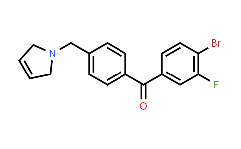 (4-Bromo-3-fluorophenyl)[4-(2,5-dihydro-1H-pyrrol-1-ylmethyl)phenyl]methanone