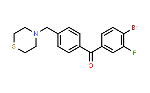 (4-Bromo-3-fluorophenyl)[4-(4-thiomorpholinylmethyl)phenyl]methanone