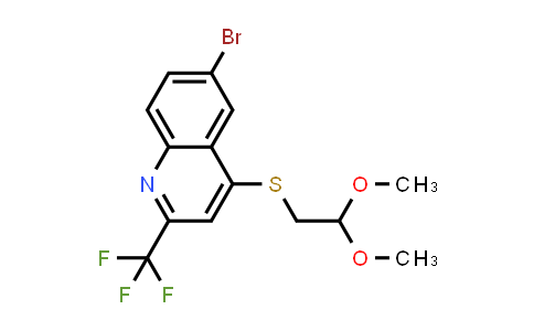 6-Bromo-4-(2,2-Dimethoxyethylthio)-2-(Trifluoromethyl)Quinoline