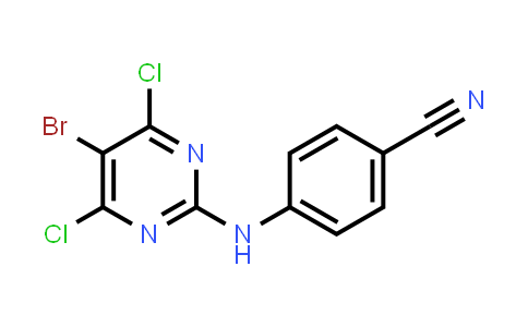 4-[(5-Bromo-4,6-dichloro-2-pyrimidinyl)amino]benzonitrile