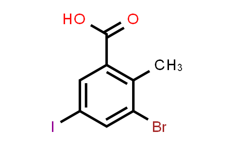 3-bromo-5-iodo-2-methyl benzoic acid