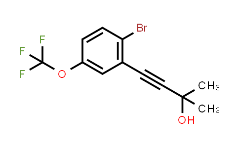 4-(2-BroMo-5-(trifluoroMethoxy)phenyl)-2-Methylbut-3-yn-2-ol