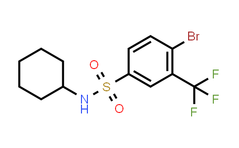 4-Bromo-N-cyclohexyl-3-(trifluoromethyl)benzenesulfonamide