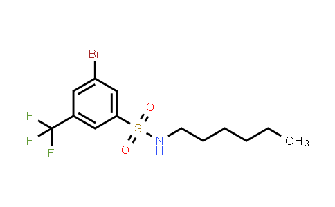 3-Bromo-N-hexyl-5-(trifluoromethyl)benzenesulfonamide