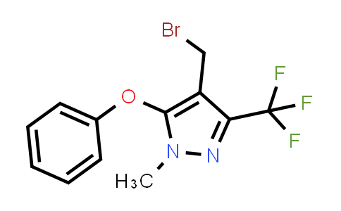 4-(Bromomethyl)-1-methyl-5-phenoxy-3-(trifluoromethyl)-1H-pyrazole