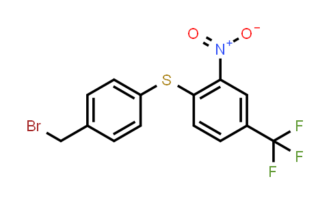1-{[4-(Bromomethyl)phenyl]sulfanyl}-2-nitro-4-(trifluoromethyl)benzene