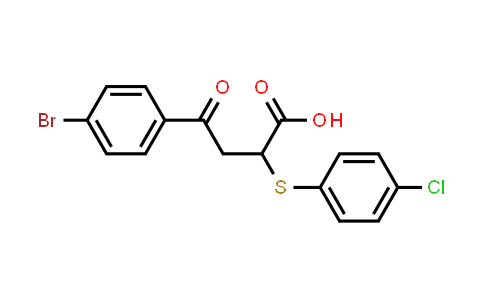 4-(4-Bromophenyl)-2-(4-chlorophenylthio)-4-oxobutanoic acid
