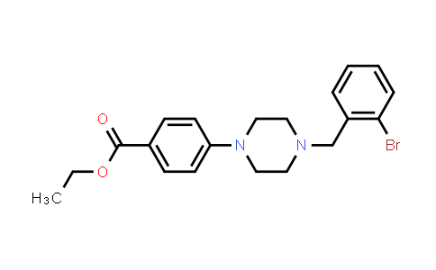 4-[4-[(2-Bromophenyl)methyl]-1-piperazinyl]benzoic acid ethyl ester