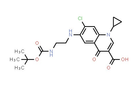 6-[(2-tert-Butoxycarbonylaminoethyl)amino]-7-chloro-1-cyclopropyl-1,4-dihydro-4-oxo-quinoline-3-carboxylic acid