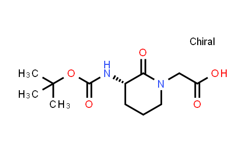 (S)-2-(3-(tert-Butoxycarbonylamino)-2-oxopiperidin-1-yl)aceticacid