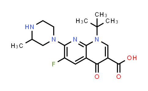 1-Tert-Butyl-6-Fluoro-7-(3-Methylpiperazin-1-Yl)-4-Oxo-1,8-Naphthyridine-3-Carboxylic Acid
